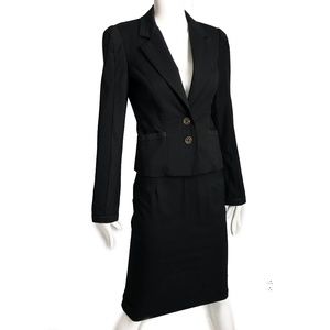 Roberto Cavalli Skirt Suit Power Suit 2pc Jacket & Skirt Sz 40 Vintage